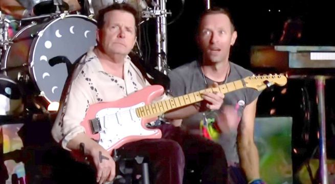 Michael J. Fox se une a Coldplay para interpretar «Fix You» en festival del Reino Unido | VIDEO