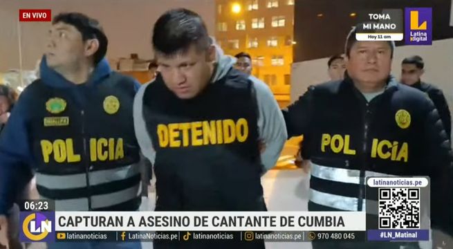 Policía captura al asesino del cantante Jaime Carmona
