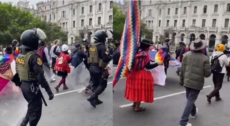 Se realizan protestas contra el gobierno de Dina Boluarte y el actual Congreso de la República.