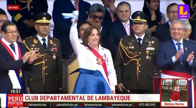 Presidenta Dina Boluarte bailó en ‘Gran Parada y Desfile Cívico Militar 2024’ | VIDEO