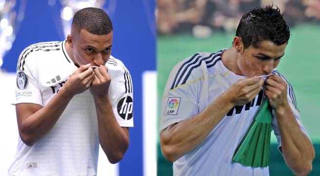 Imitó a Cristiano Ronaldo: esto dijo Mbappé en su presentación en Real Madrid