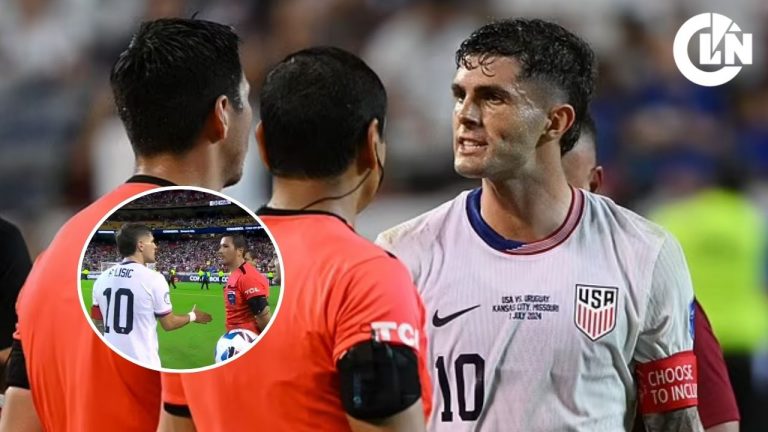 ¡Vergonzoso! Kevin Ortega se negó a darle la mano a Pulisic tras eliminación de USA en Copa América