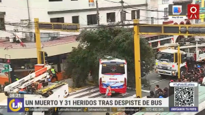 Accidente en av. Brasil: identifican a víctima que murió tras despiste de bus