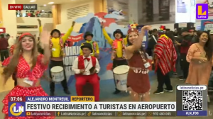 Aeropuerto Jorge Chávez: con música y danzas típicas reciben y despiden a turistas | VIDEO