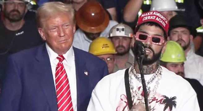 Anuel AA participa en mitin de Donald Trump y estallan las redes sociales [Video]