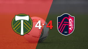 Doblete de Felipe Mora en el empate a 4 entre Portland Timbers y St. Louis City