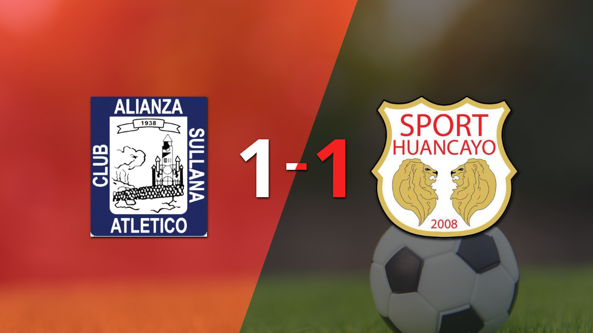 Empate a uno entre Alianza Atlético y Sport Huancayo