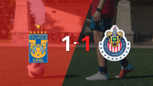 Chivas empató 1-1 en su visita a Tigres