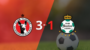 Tijuana voltea el marcador y triunfa 3 a 1 ante Santos Laguna