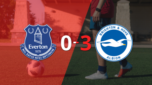 Brighton and Hove aplastó a Everton con un 3 a 0