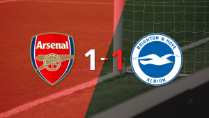 Arsenal y Brighton and Hove se repartieron los puntos en un 1 a 1