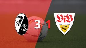 Friburgo se impone con remontada 3-1 sobre Stuttgart