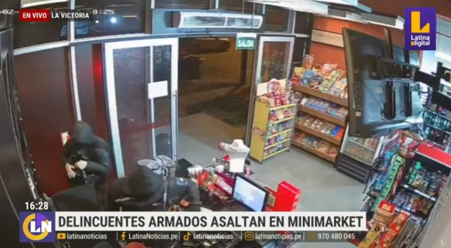 La Victoria: Delincuentes asaltaron minimarket en plena av. Javier Prado [VIDEO]