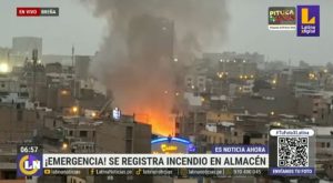 Breña: nuevas imágenes del feroz incendio en almacén