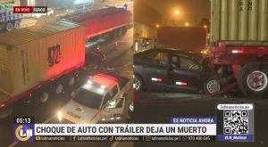 Mujer pierde la vida tras brutal choque entre taxi y tráiler en la Panamericana Sur