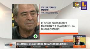 Victor Torres Merino entregó celular con conversaciones con Nicanor Boluarte a la Fiscalía