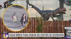 Usan a niños para robar dinosaurios animatrónicos de centro de diversiones | VIDEO