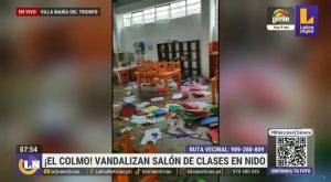 Sujetos ingresan a colegio y vandalizan salón de clase en VMT