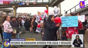 Callao: vecinos de Mi Perú bloquearon avenida Néstor Gambetta para exigir agua y desagüe