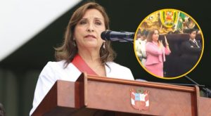 Presidenta Dina Boluarte carga el anda de Santa Rosa de Lima