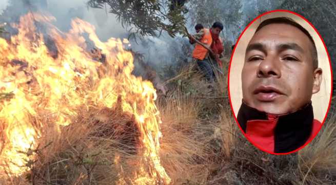 Bombero hace desesperado pedido de ayuda ante incendios forestales