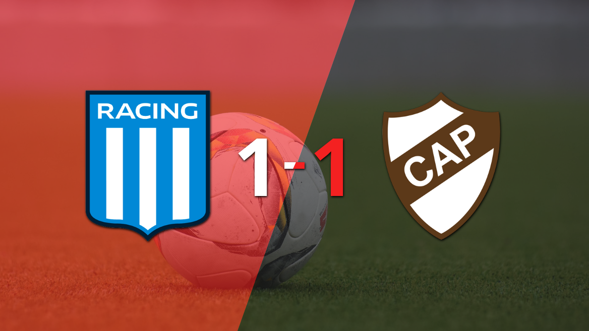 Racing Club y Platense se reparten los puntos y empatan 1-1