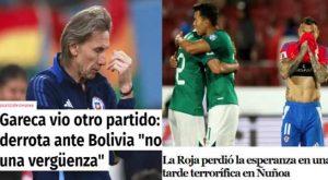 Medios de Chile arremeten contra Ricardo Gareca y su selección tras caer con Bolivia