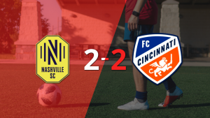 Con dos goles de Sam Surridge, Nashville SC igualó ante FC Cincinnati