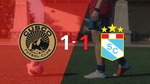 Empate a uno entre Cusco FC y Sporting Cristal