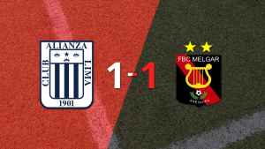 Alianza Lima logró sacar el empate de local frente a Melgar