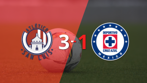 Contundente victoria de Atl. de San Luis sobre Cruz Azul