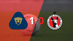 A Pumas UNAM le alcanzó con un gol agónico para derrotar a Tijuana en el estadio Olímpico Universitario