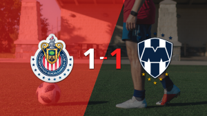 CF Monterrey logró un agónico empate ante Chivas