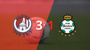 Atl. de San Luis da vuelta el marcador y triunfa 3 a 1 sobre Santos Laguna