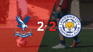 Con dos goles de Jean-Philippe Mateta, Crystal Palace igualó ante Leicester City