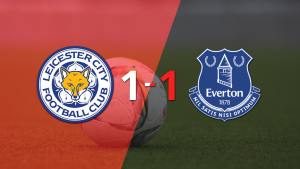 Everton empató 1-1 en su visita a Leicester City