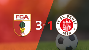 Augsburg superó por 3-1 a FC St. Pauli como local