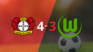 Bayer Leverkusen se impone con autoridad a Wolfsburgo por 4-3