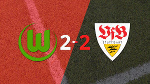 Stuttgart empató 2-2 contra Wolfsburgo sobre el final del partido