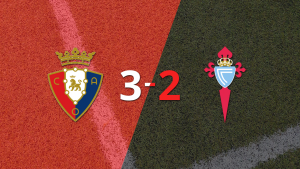 Osasuna superó 3-2 a Celta en un partidazo