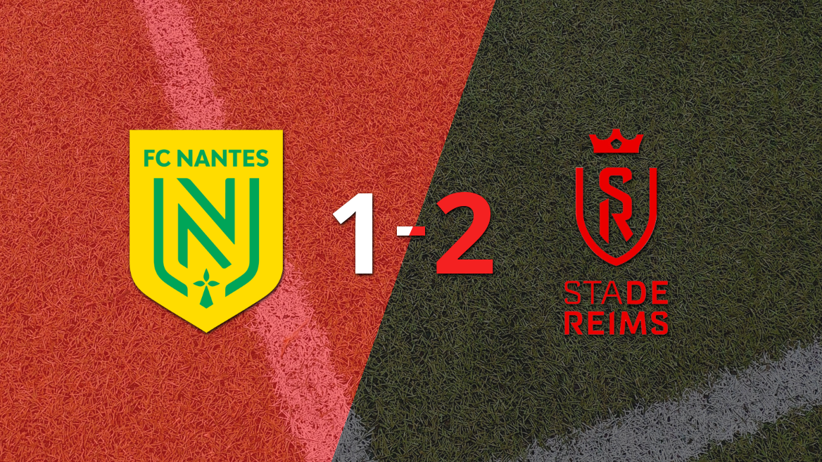 Stade de Reims lo dio vuelta ante Nantes y venció por 2 a 1 con gol agónico