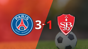 PSG le dio vuelta el partido a Stade Brestois con un 3-1