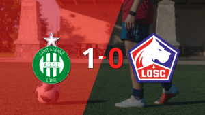 Saint Etienne derrotó 1-0 a Lille con un gol de Mathieu Cafaro