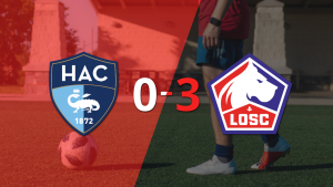 Con triplete de Jonathan David, Lille goleó a Le Havre AC 3-0