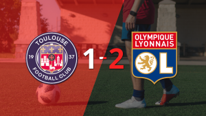 Toulouse no logró superar la firmeza de Olympique Lyon y cayó 2 a 1 tras un gol agónico