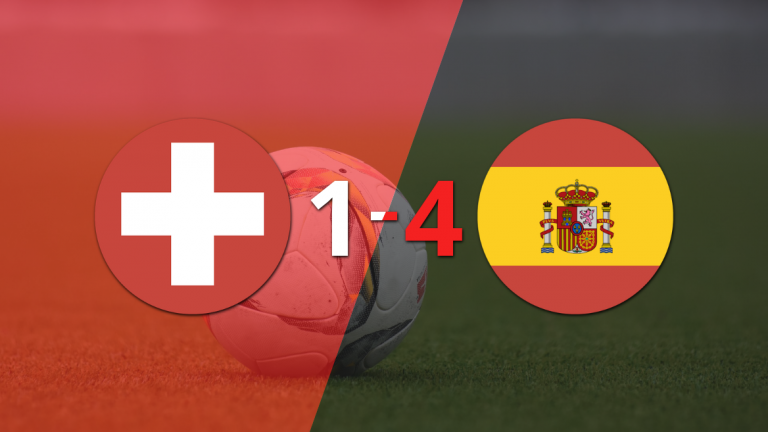 Fabián Ruiz anotó un doblete en la goleada 4-1 de España a Suiza