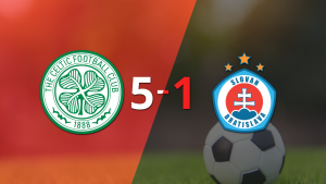 Celtic liquidó con una goleada a Slovan Bratislava por 5 a 1