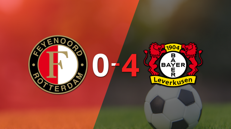 Bayer Leverkusen le pasó por encima a Feyenoord con doblete de Florian Wirtz