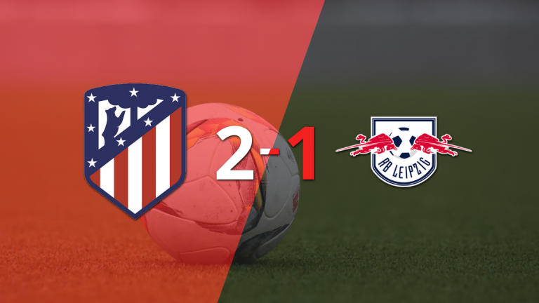 Atlético de Madrid da vuelta el marcador y triunfa 2 a 1 sobre RB Leipzig con gol agónico