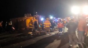 Aparatoso accidente deja nueve muertos y 15 heridos en Tacna